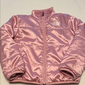 Pink North Face  Reversible jacket